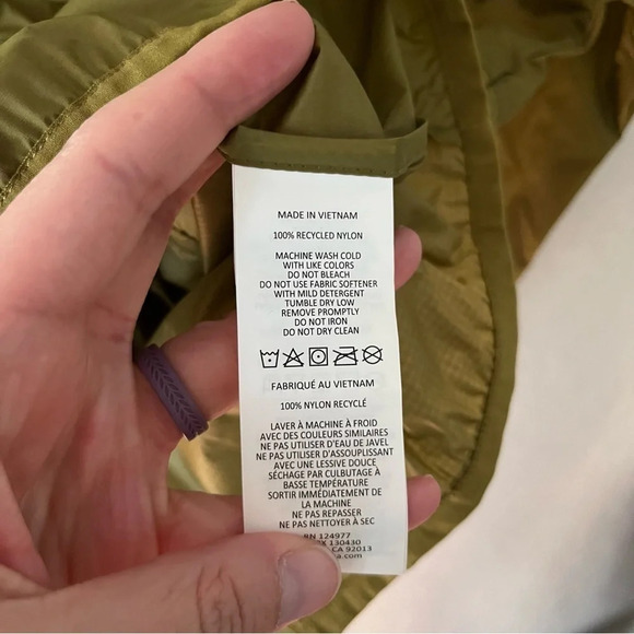 prAna Whistler Anorak Windbreaker Jacket in Sweet Grass Green L NWT - Picture 9 of 10